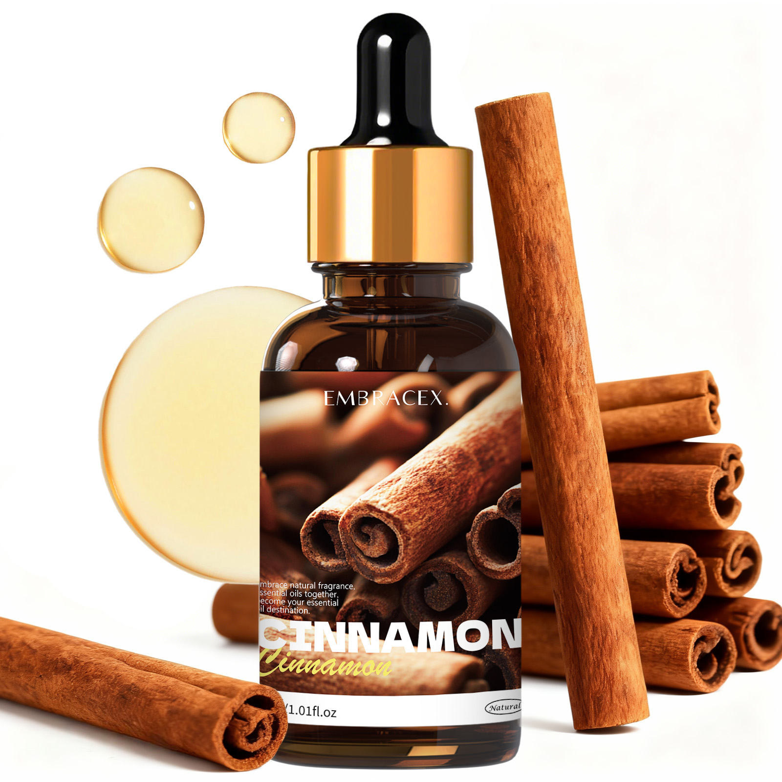 Candle Making Supplies Fragrance Oils - 30ml Cinnamon Pure Plant Essential Oil