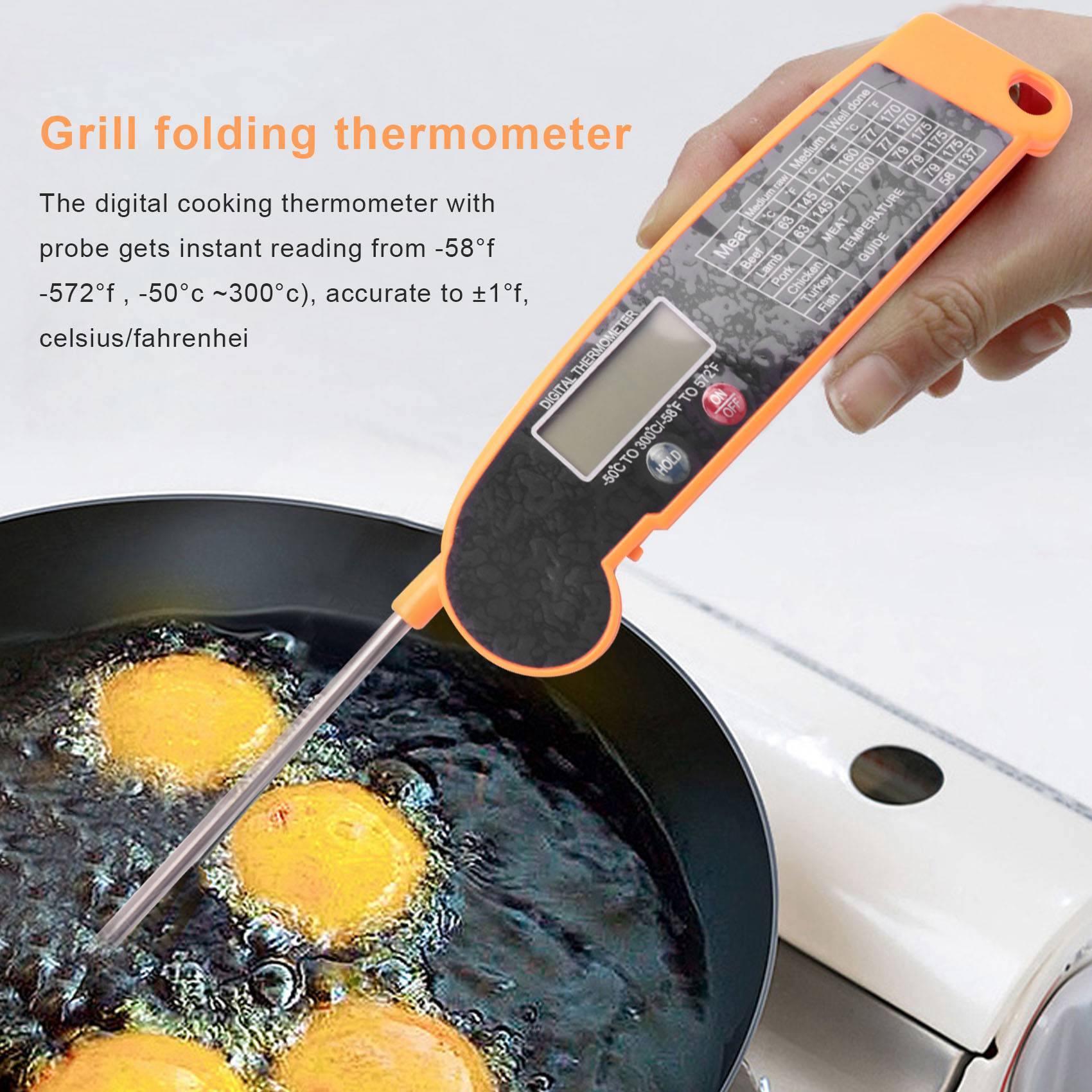 ABMI-Digital Instant Read Meat - Digital Thermometer Probe ulasan dan harga