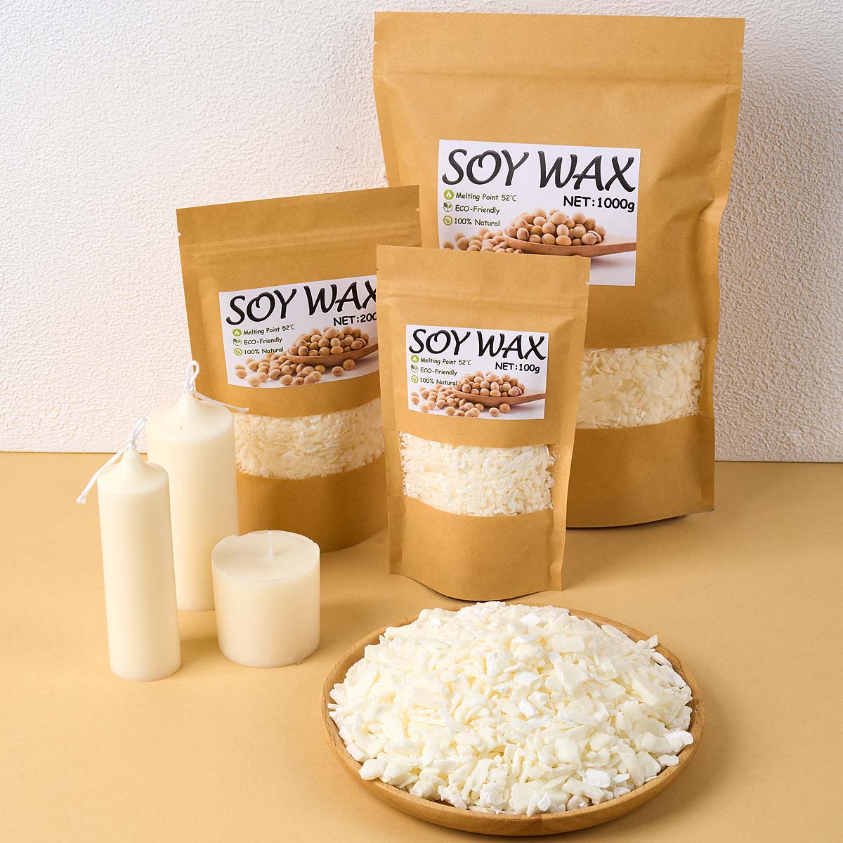 1 Pounds Pure White Soy Wax Fo - Candle Making Supplies For Beginners ulasan dan harga