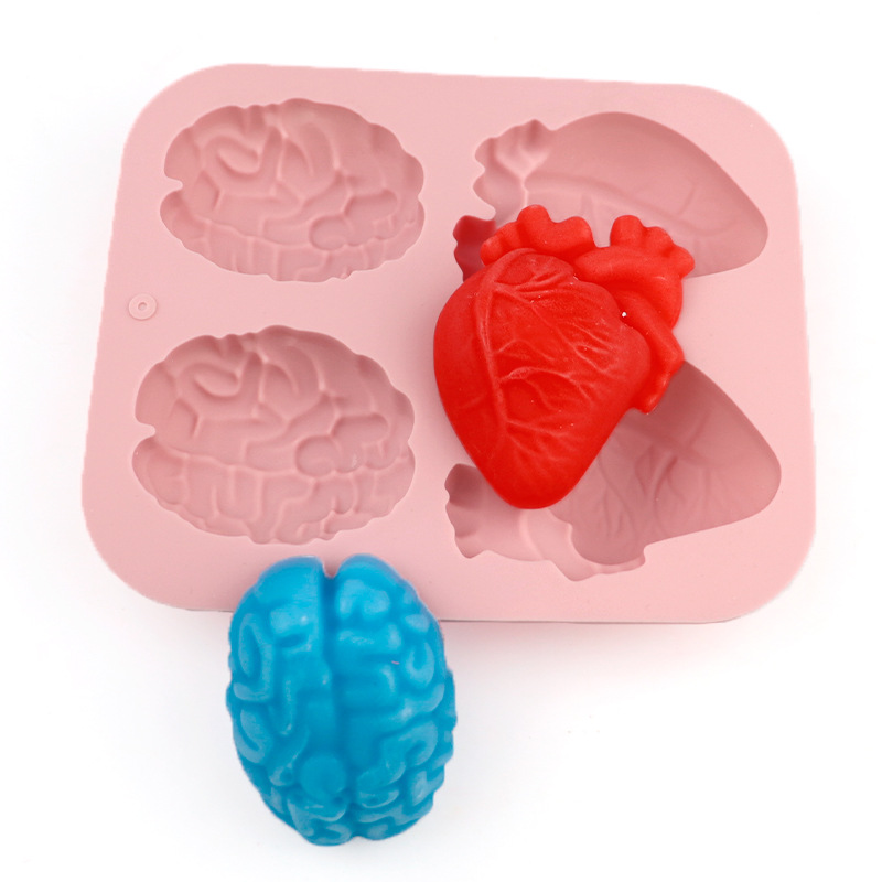 Human Brain And Heart Silicone - Candle Making Supplies For Beginners ulasan dan harga