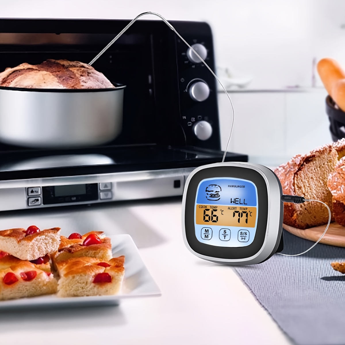Digital Meat Thermometer BBQ T - Digital Thermometer Probe ulasan dan harga