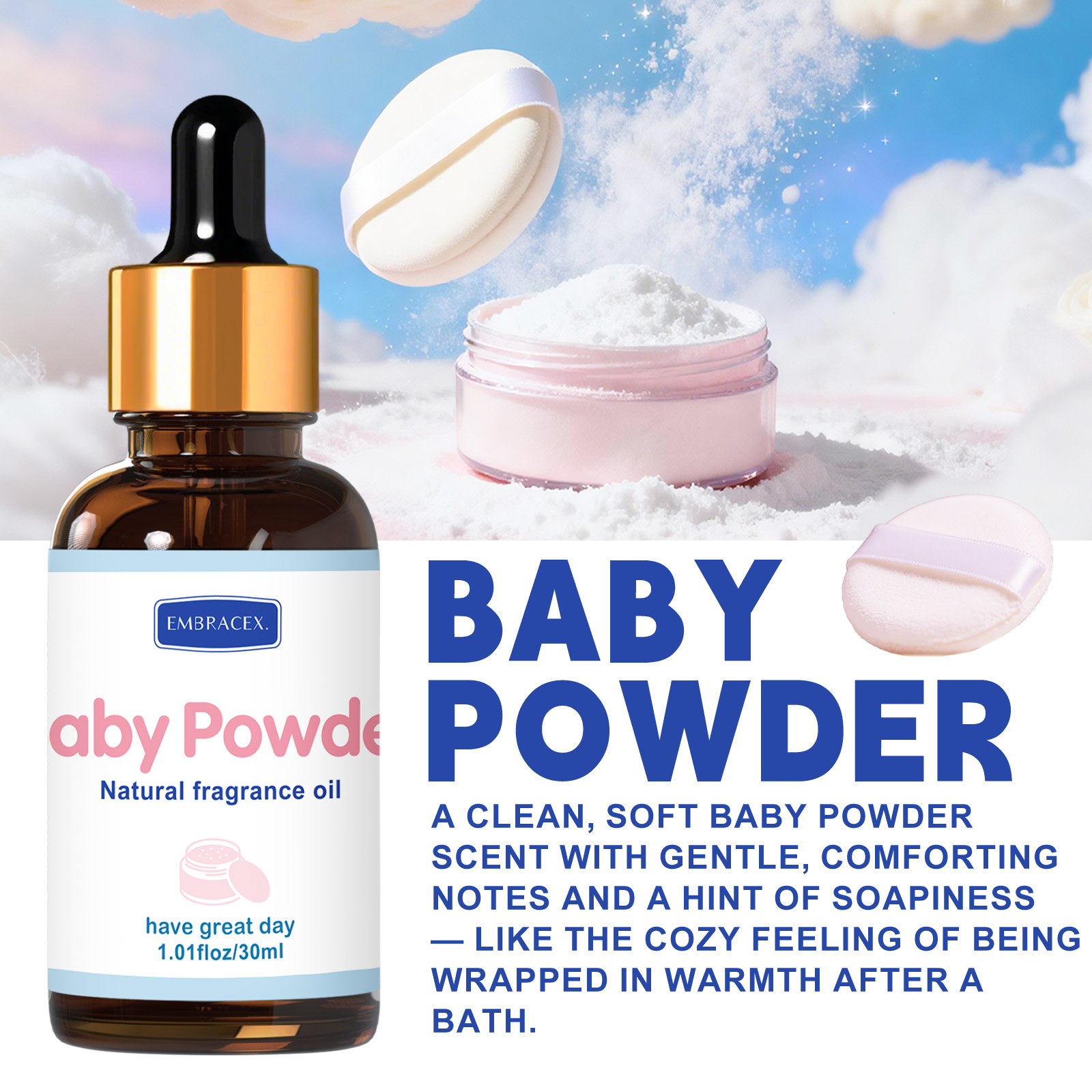 30ml Baby Powder Fragrance Oil - Candle Making Supplies Fragrance Oils ulasan dan harga
