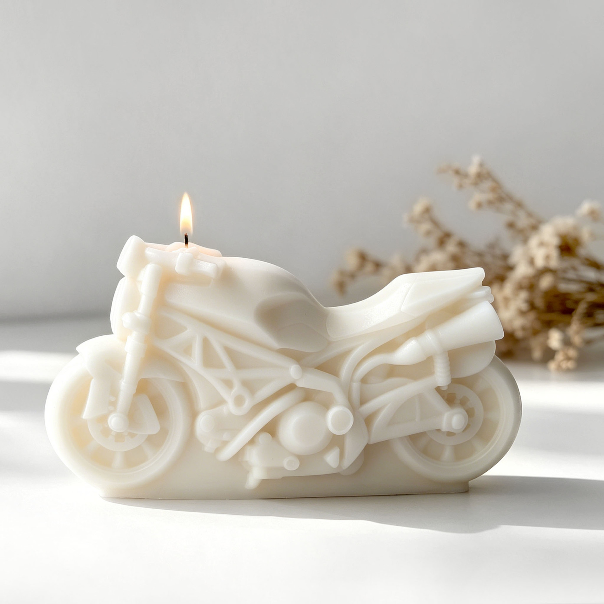 Motorcycle Design Candle Silic - Candle Making Supplies For Beginners ulasan dan harga