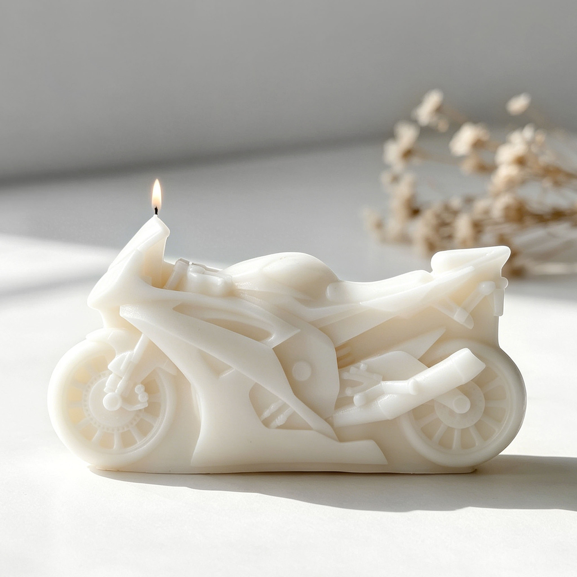 Motorcycle Design Candle Silic - Candle Making Supplies For Beginners ulasan dan harga