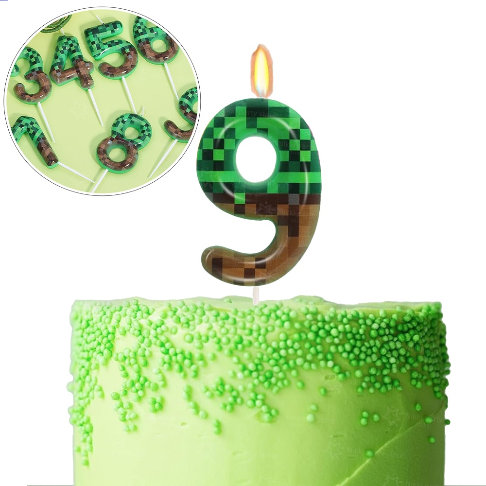 Miner Birthday Candles Birthda - Candle Supplies Video ulasan dan harga